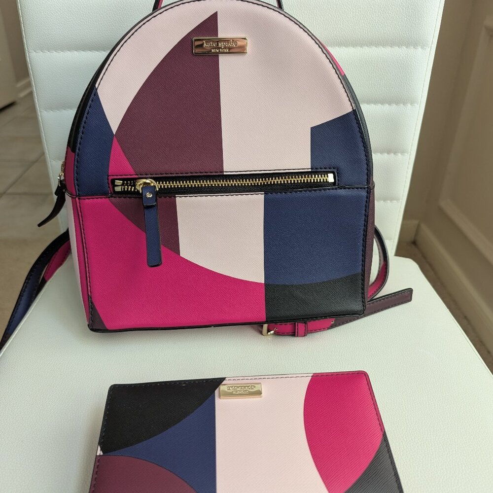 Kate Spade backpack and wallet